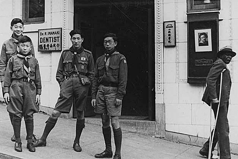 Four Boy Scouts, Seattle, August 1935