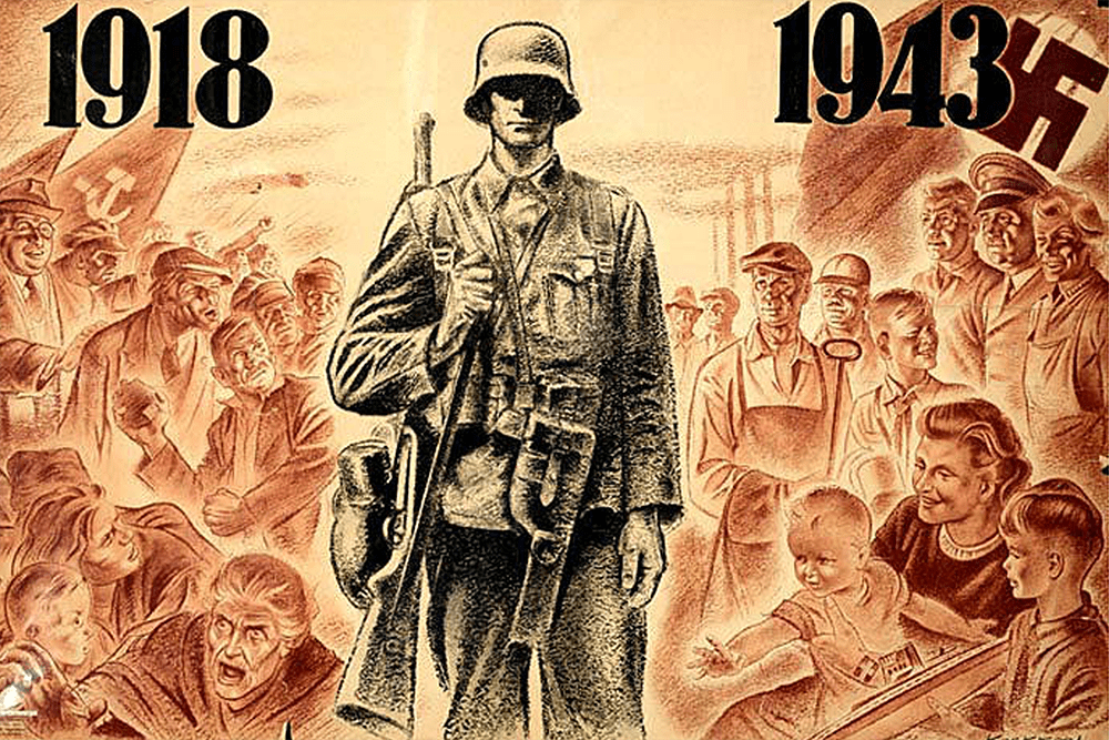 1918 1943 poster, Occupied Netherlands, World War II