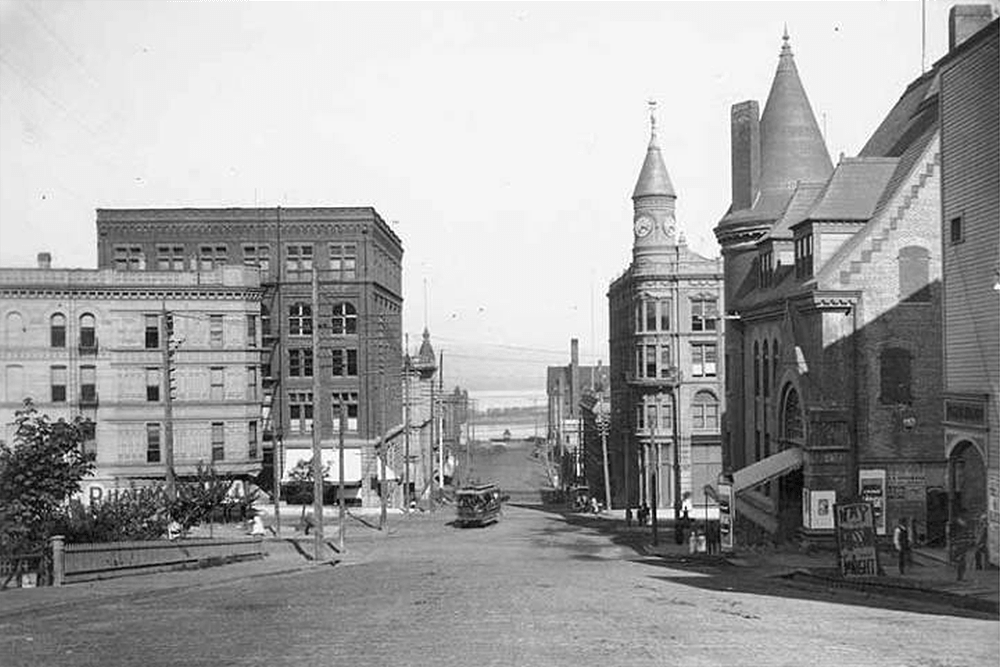 Ninth Street from between St. Helens Avenue and D Street, Tacoma, 1893